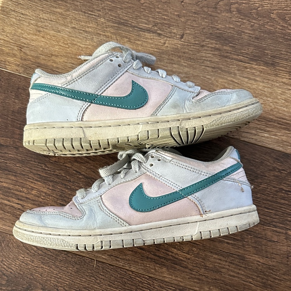 Nike Sneakers with Teal and Pink Accents